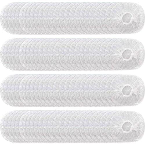 HOT 100PCS Reusable Elastic Stretch Bowl Covers, Food Storage Stretch Wrap Bowl Covers For Leftover And Meal Prep (Clear)