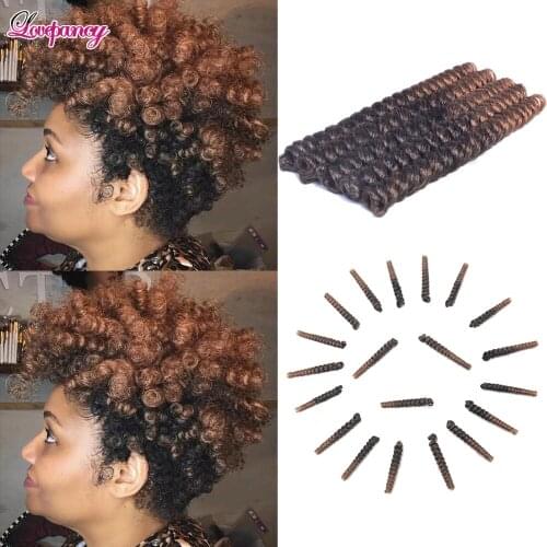 Lovepancy Synthetic Braiding Hair Jamaican Bounce Crochet Braiding Hair Spring Twist Hair Ombre Braids Hair Extension For Women