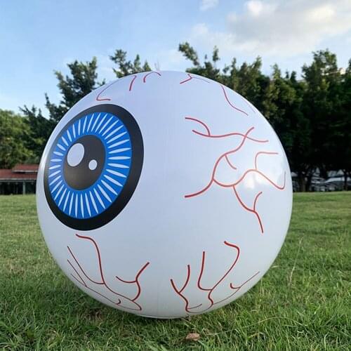 13 Color Changing LED Light Up Inflatable Eyeballs Scary Eyeball Halloween Horror Decorations Blow up Lighted Outdoor Toys