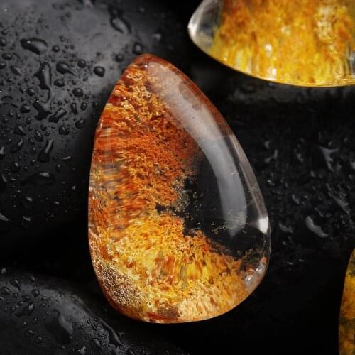 1PC Natural Charming Ghost Phantom Crystal Stone Healing Stone DIY Jewelry Pendant Gemstone Crafts Fashion Home Decoration