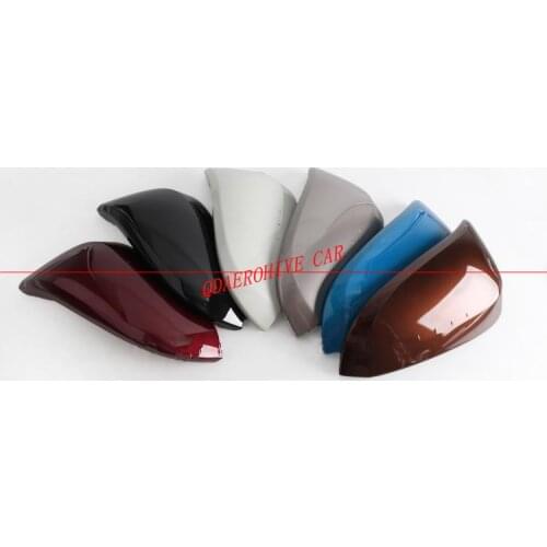 QDAEROHIVE Side Mirror Covers Caps chrome door mirror cover high quality ABS car styling for toyota NEW RAV4 2014-2017