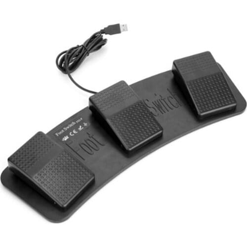 Retail Fs3-P Usb Triple Foot Switch Pedal Control Keyboard Mouse 3 Pedals Simulate Any Key On Keyboard Combination Key Hid Usb S