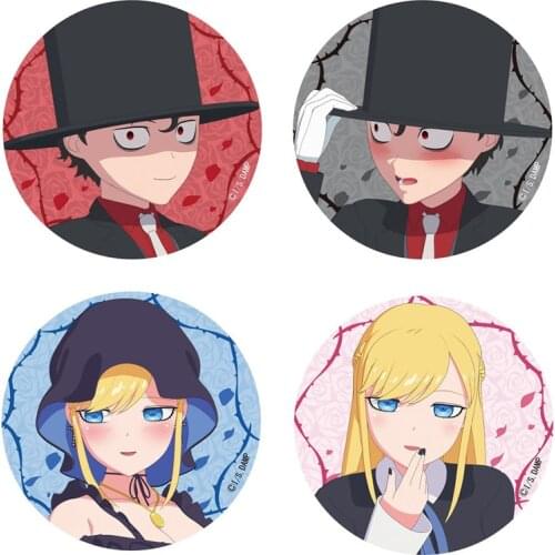 Shinigami Bocchan to Kuro Maid Anime The Duke of Death and His Maid Metal Badge Brooch Pins