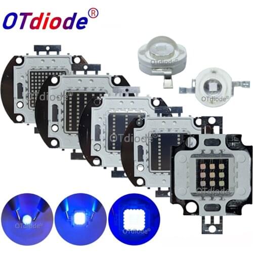 UV Purple LED Ultraviolet Bulbs Lamp Chips 365nm 370nm 3W 10W 20W 30W 50W 100W High Power Light Diode for Portable moneydetector