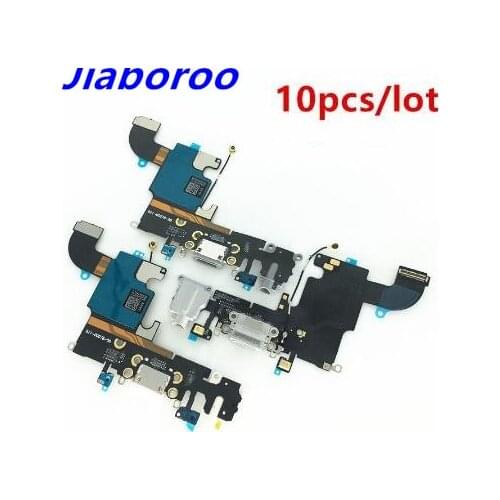 10pcs Charging Port Flex Cable for iPhone 6 6S 7 8 Plus XR XS USB Dock Connector Charger Ports for iPhone X 5 5S 5C