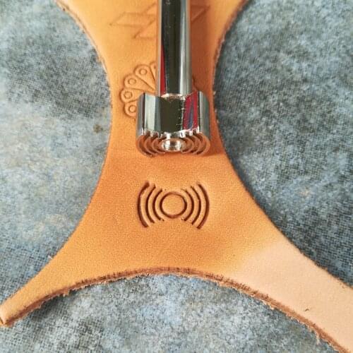 Advanced steel Radiation pattern Hand-work unique design leather working tools carving punches stamp craft tools