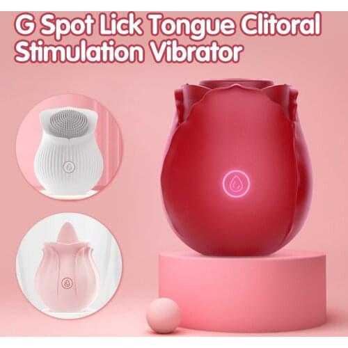 Rose Shape Vaginal Sucking Vibrators Erotic Nipple Sucker Oral Sucker Clitoris Stimulation Powerful Vibrators Sex Toys for Women