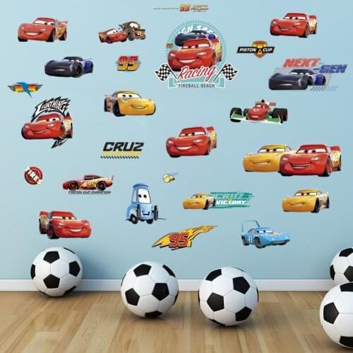 30*60cm Disney cartoon car children room car stickers boy bedroom stickers toys