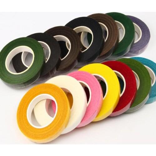 30 Yard Floral Stem Tape 11 colors Stationery Tape DIY Decorative Masking Tape Resealable Stretchy Tape Nylon Flower Supplies