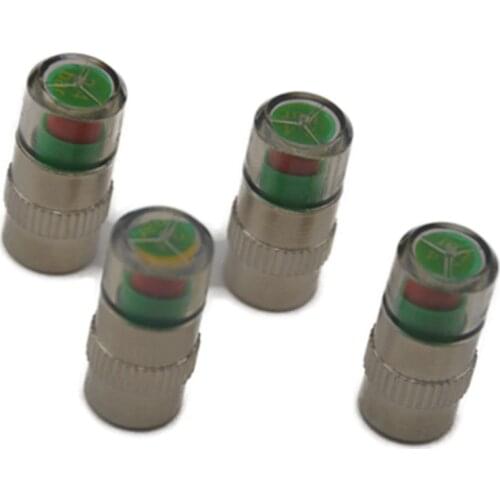 4PCS Car Tire Pressure Monitor System Car Tire Pressure Sensor Alarm Auto Car Tyre Air Valve Cap Air Alert Sensor Universal