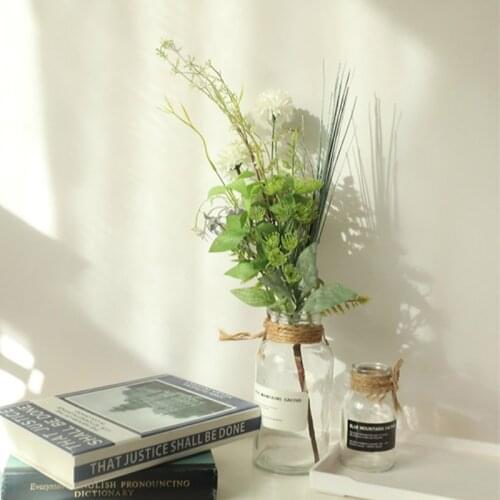 49CM White Dandelion Artificial Plants Wedding Party Supplies Flores Fake Silk Flowers for Home Garden Office Bedroom Decoration