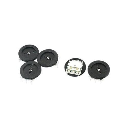 B503 16x2mm 50K Ohm Dial Taper Volume Pulley Gear Wheel Potentiometer 5Pcs
