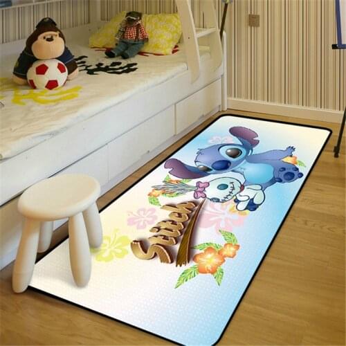 80x160cm Disney Lilo & Stitch Baby Play Mat Child Carpets for Living Room Carpet Kids Room Rug Baby Crawl Antiskid Mats