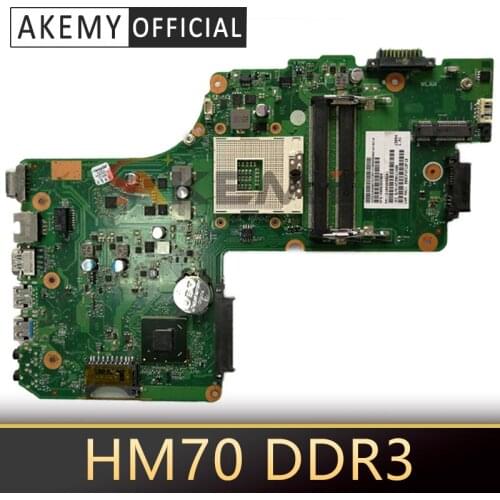 AKEMY DK10F-6050A2541801-MB-A02 V000275540 For Toshiba Satellite C855 C850 laptop motherboard HM70 DDR3 free cpu