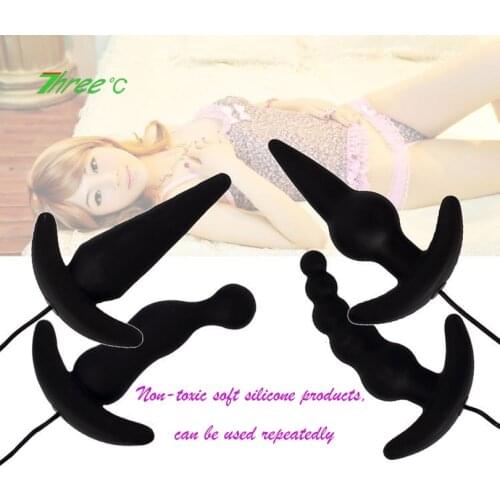 Anal Vibrator Sex Toy 10 Speed Frequency Conversion Vibrating Anal Plug Masturbator Massager Silicone Anal Beads Balls Butt Plug