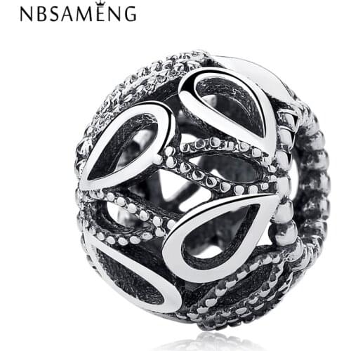 Authentic 925 Sterling Silver Bead Charms Teardrops Charm Fit Original Bracelets Bangles Women DIY Gift Jewelry Making