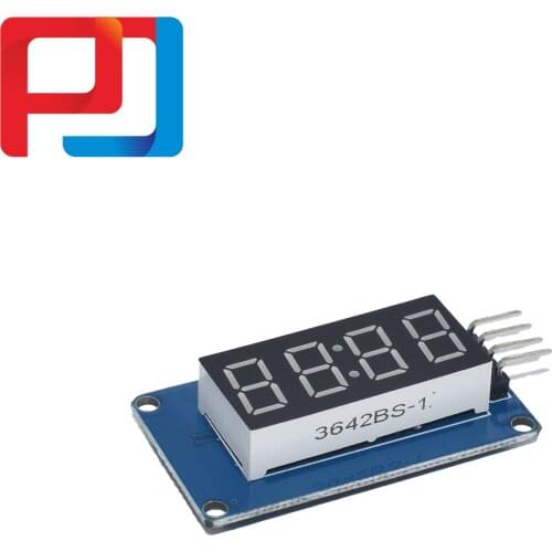 100pcs TM1637 4 Bits Digital LED Display Module 7 Segment 0.36Inch Clock RED Anode Tube Four Serial Driver Board Pack