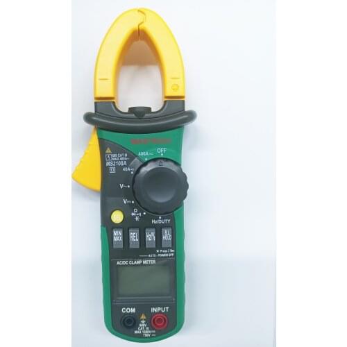Mastech MS2108A Digital Clamp Meter Auto range Multimeter AC 400A Current Voltage Frequency clamp MultiMeter Tester Back
