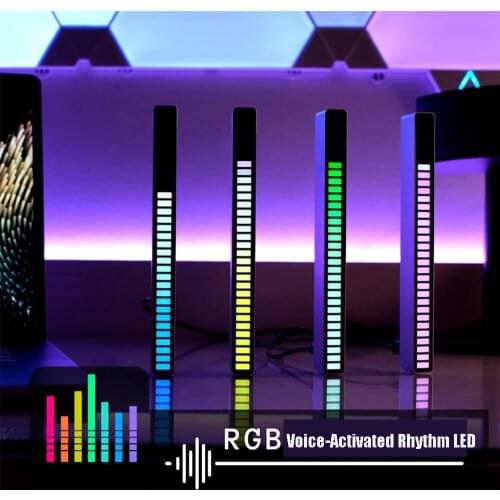 RGB Colorful Sound-Sensitive Music Atmosphere LED Lights More than 8 modes to display Brightness adjustable in 4Levels Car/Home