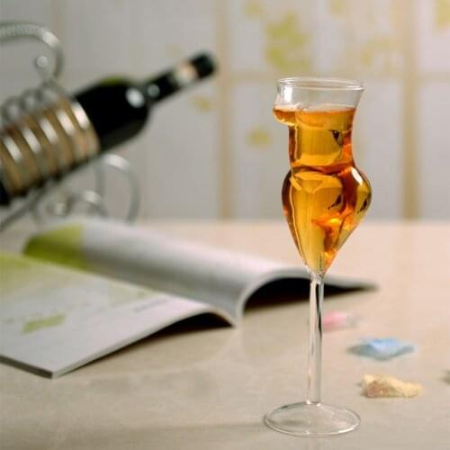 Creative Female-shaped Wine Glass Crystal Sexy Naked Glass Cup Stylish Red Wine Glass Vodka Shot Cup Whiskey Glassware Drinking