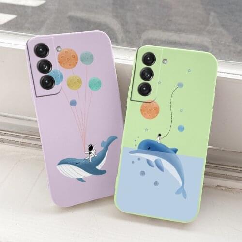 Balloon Soft Cover Case For Samsung Galaxy S21 S20 FE S10 Note 20 10 Ultra Plus A72 A52 A42 A32 A71 A51 A41 A31 A21S Phone Case