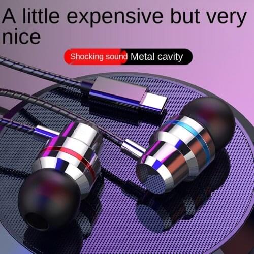 Type-c Headset Xiaomi 8 In-Ear 9/6x Universal Note3 Mix2/3 Mobile Phone Universal 3.5Mm Interface