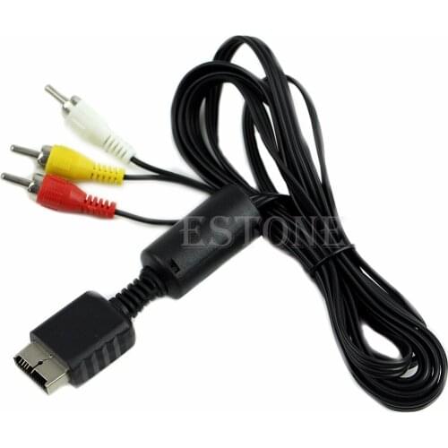 New Audio Video AV Cable Cord Wire to 3 for Sony for Playstation for PS for PS2 for PS3 hot