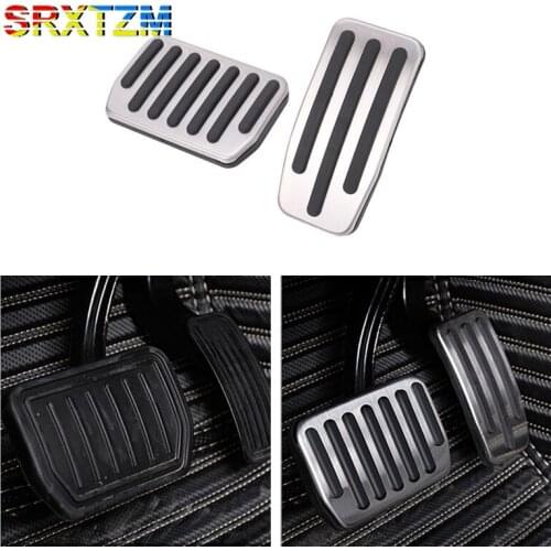SRXTZM Foot Pedal For Tesla Model 3 Accelerator Gas Fuel Brake Pedal Pads Cover Aluminium Alloy Non-Slip 2 Pcs Car Accessories