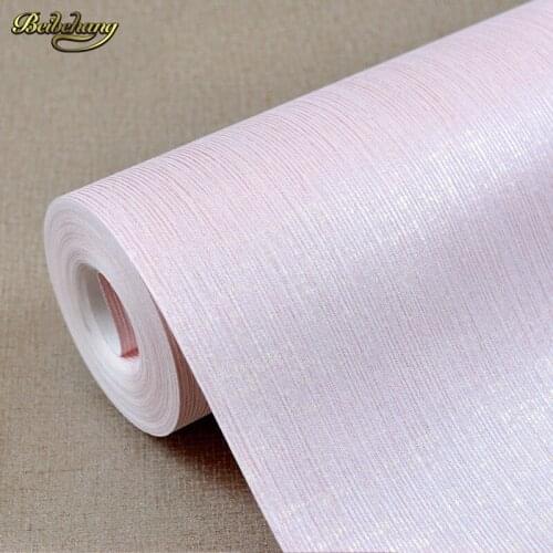 Beibehang Solid color non - woven wallpaper simple modern stripes Korean bedroom living room TV background wall paper