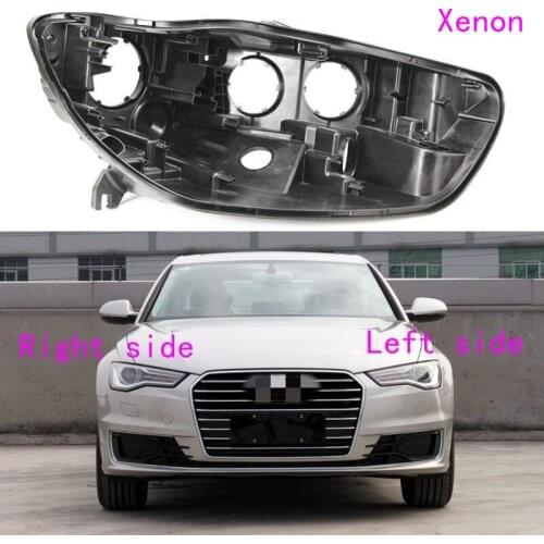 Headlight Base For Audi A6 C7 2016 2017 2018 Headlamp House Car Rear Base Front Auto Headlight Back House