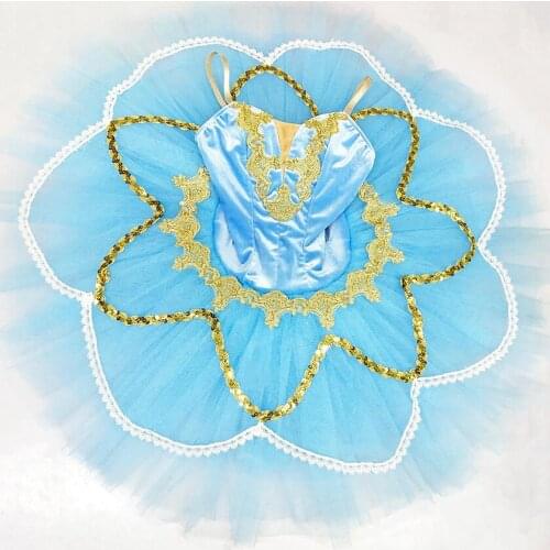 Professional Ballet Tutus ballet girls Pancake nutcracker ballet tutu Ballerina Costume ballet dress blue swan
