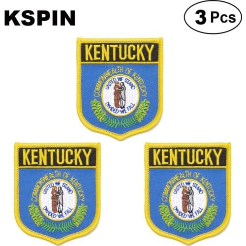 U.S.A Kentucky Shiled Shape flag patches national flag patches for Cothing DIY Decoration