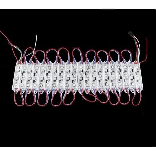 20pc LED Module WS2811 DMX 3LED DC12V LED Garden Light SMD5050 RGB Waterproof LED Pixel Digital Module String Light black/white