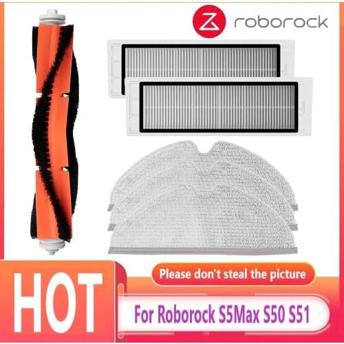 For Xiaomi 1s MI Robot 2 Roborock HEPA Filter Mop Main Brush Parts S50 S51 S5 Vacuum Cleaner Replacement of Accessories