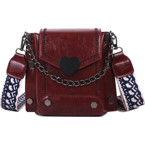 Womens PU Leather Flap Crossbody Bag Shoulder Handbag Purse