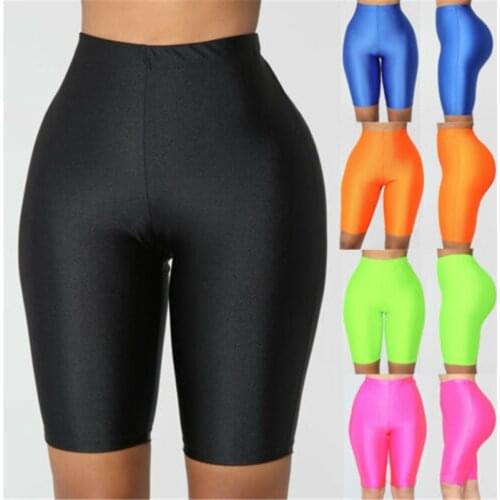 Women Stretch Biker Bike Legings Workout Spandex Leggins Knee Length Short Trousers Female Summer Slim Short Ladies Leggings New