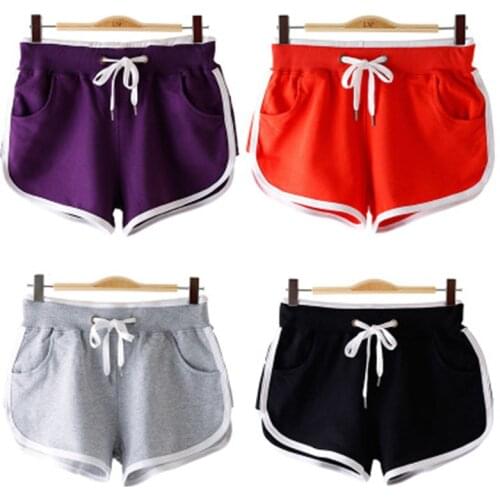 7 color 100% cotton new women shorts running sports panties sexy biker shorts female gym clothing drop shipping