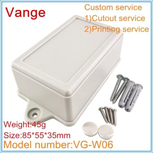1pcs/lot two color available mold extrusion shell 85*55*35mm ABS plastic junction box enclosure for electronics module product