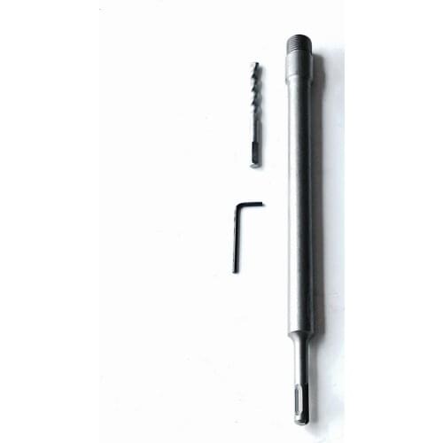 1PC 330-350mm length M22 to SDS PLUS/SDS MAX/Square four hollow/big Hex shank adapter extension rod for hammer wall hole saw