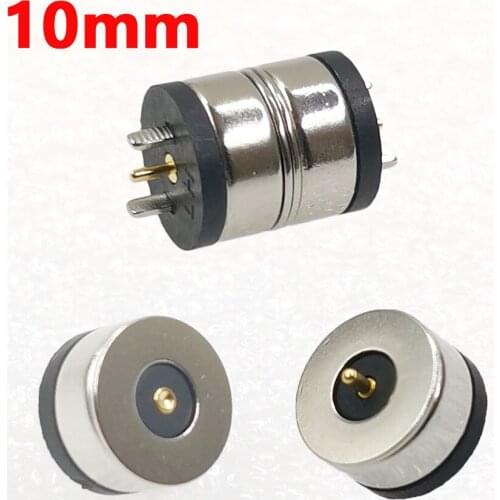 2-10pcs Mini 10mm Diameter Magnetic Charging Connector Pogo Pin Male Female 3A DC Plug LED Smart Electronic Power Charge Socket