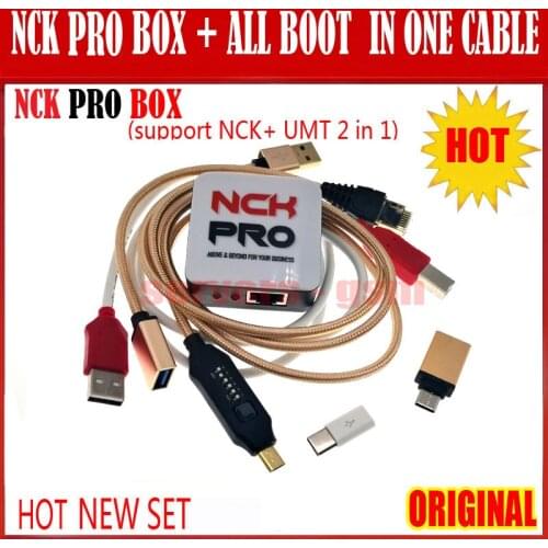 2020 Newest version Original NCK Pro Box/NCK Pro 2 box(support NCK+ UMT 2 in 1)with(UMF) ALL in one Boot Cable