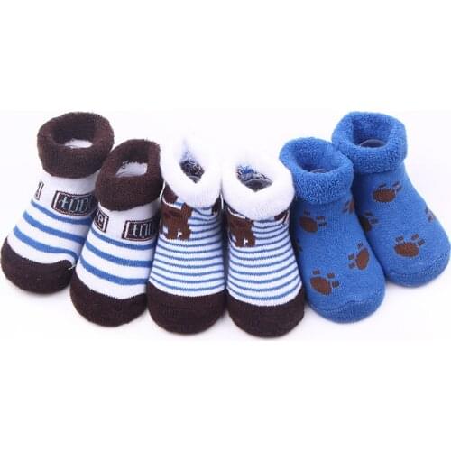 3 Pairs/set Lovely Cute Soft Warm Winter Autumn Baby Kids Socks Infant Boys Girls Children Unisex Model Newborn Cartoon