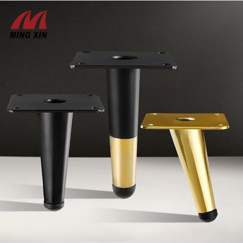 4PCS Black And Gold Furniture Feet Cabinet Feet Iron Table Foot Sofa Bed Chair Leg Bearing Capacity 800kg,Furniture Hardware