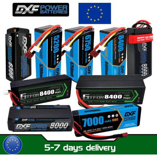 DXF Lipo Battery 3S 11.1V 6000mah 50C T Deans XT60 EC5 XT90 Hardcase For Car Truck Boat FPV Airplane Quadcopter RC Par