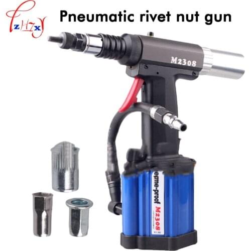 Automatic pneumatic riveting nut gun M2308 hand-held pneumatic riveting nut gun M3-M8 pull rivet gun 1pc