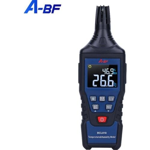 A-BF Digital Hygrometer Thermometer Temperature Humidity Meter Weather Station Ambient Temperature Industrial Handheld Detector