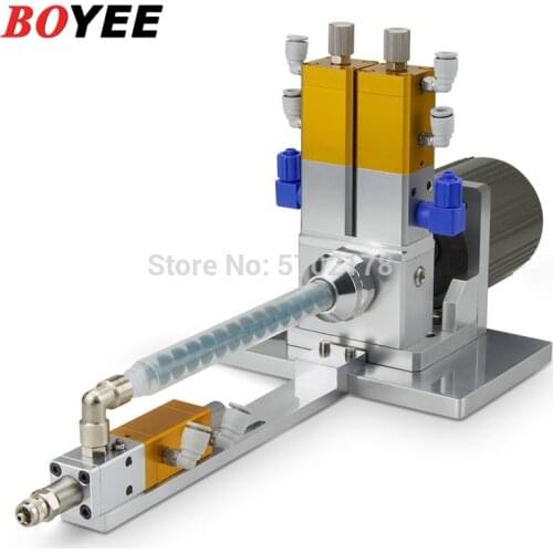 BY-105F Anti-drip electric stirring ab double liquid glue coating equipment dynamic mixing valve