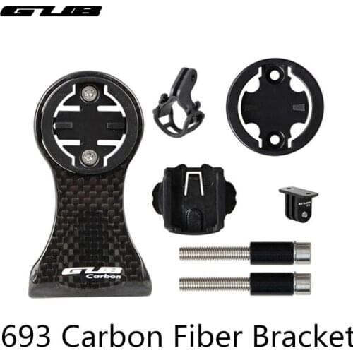 GUB 693 bike speedometer Holder Carbon Fibre Road Bike MTB Mount camera Flashlight bracket For GARMIN CATEYE Bryton GoPro Stand