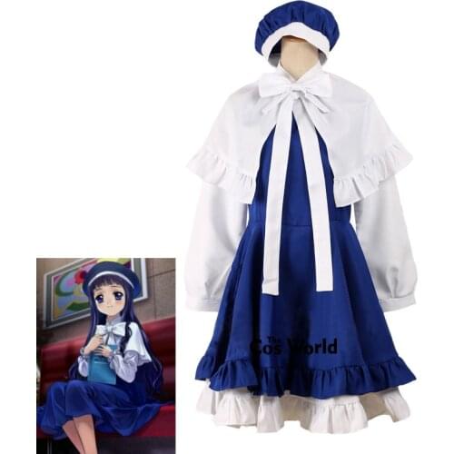Cardcaptor Sakura Kinomoto Sakura Daidouji Tomoyo Uniform Dress Outfit Cosplay Costumes Whole Set
