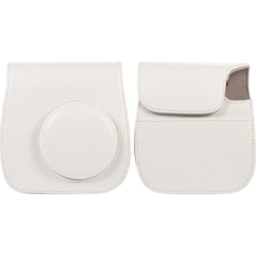 Andoer Leather Camera Case Bag Cover for Fuji Fujifilm Instax Mini 8/9/8s Single Shoulder Bag